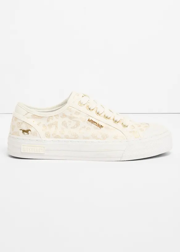 Mustang-sneakers med vilddjursm&ouml;nster, Mustang