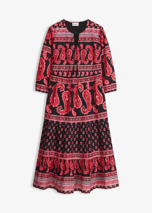 Mellanl&aring;ng kl&auml;nning i ren bomull, bonprix