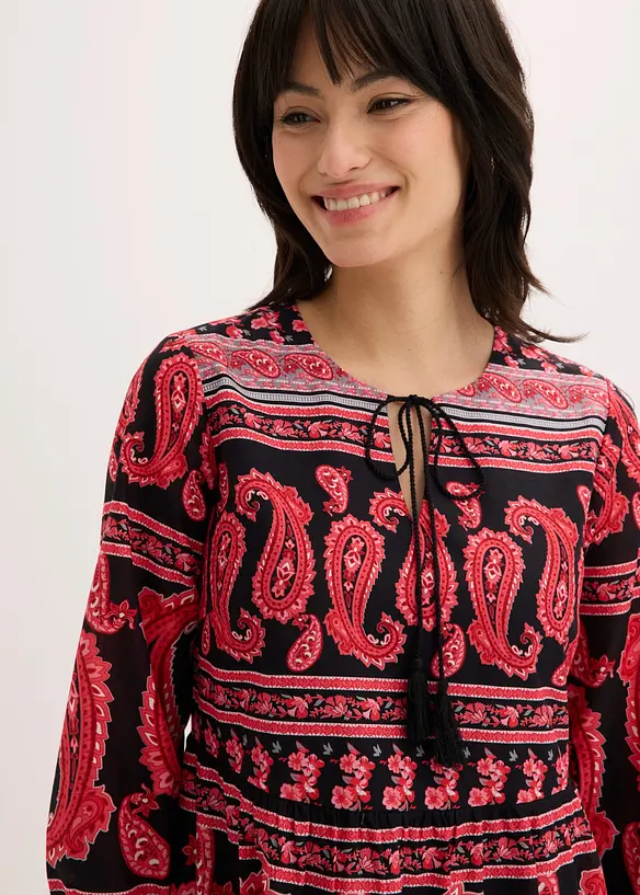 Mellanl&aring;ng kl&auml;nning i ren bomull, bonprix