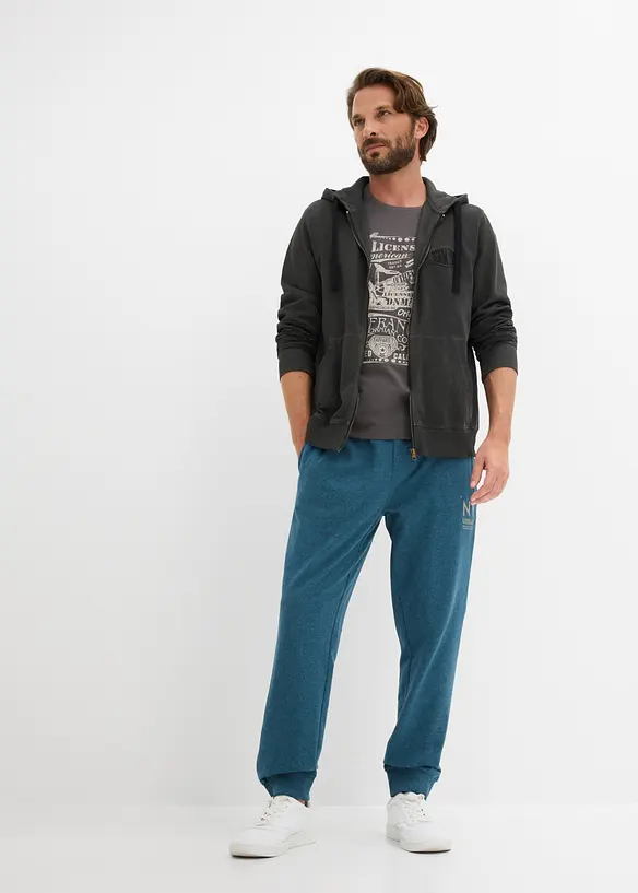 Joggingbyxa med kontrasterande detaljer, bonprix