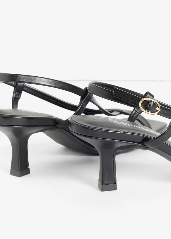 Sandalett med smal klack, bonprix