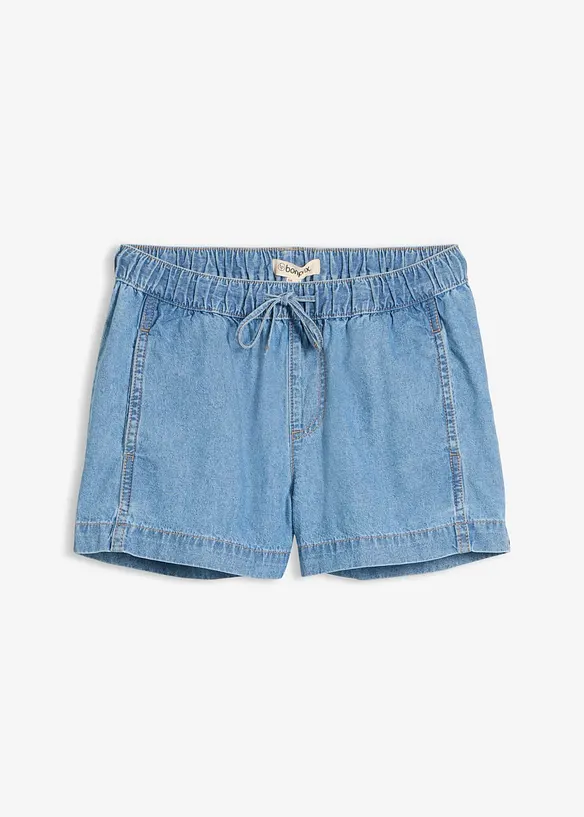Jeansshorts Mid Waist, med bekv&auml;m midja, bonprix