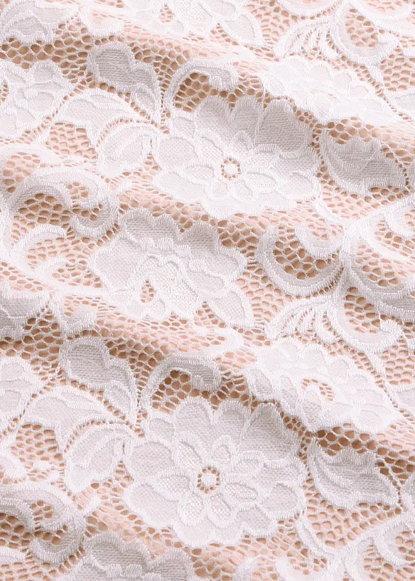 L&aring;ng&auml;rmad topp i spets, bonprix