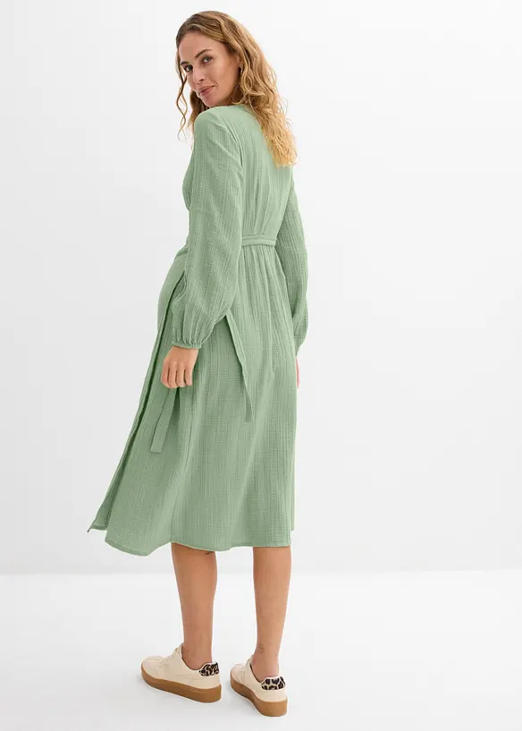 Mamma-/amningskl&auml;nning i bomullsmuslin, bonprix