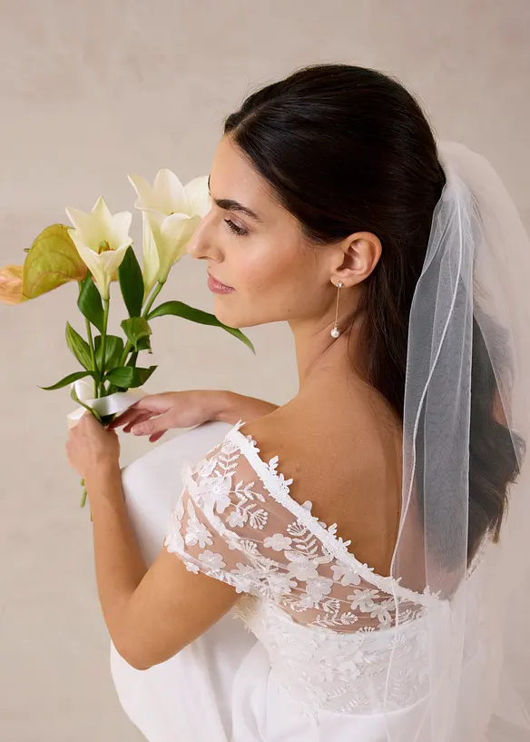 Brudkl&auml;nning med spets, bonprix