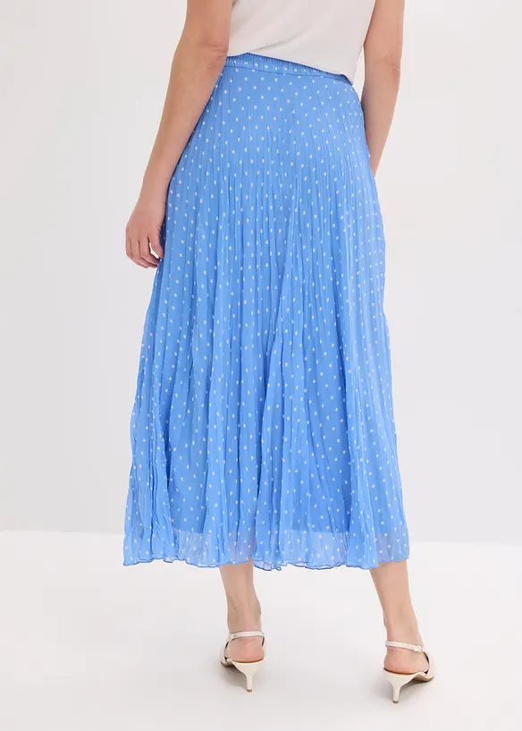 Chiffongkjol i krinklat material, bonprix