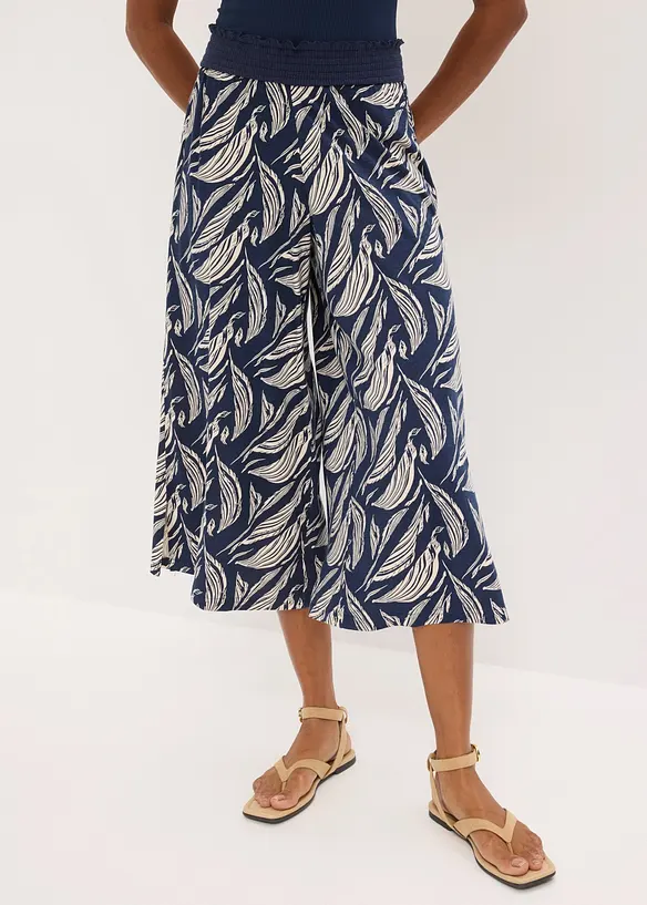 Vid jerseybyxa i bomull och viskos, bonprix