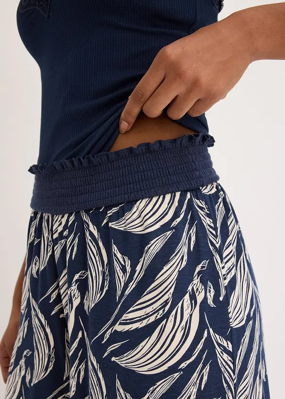 Vid jerseybyxa i bomull och viskos, bonprix