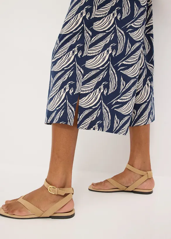 Vid jerseybyxa i bomull och viskos, bonprix