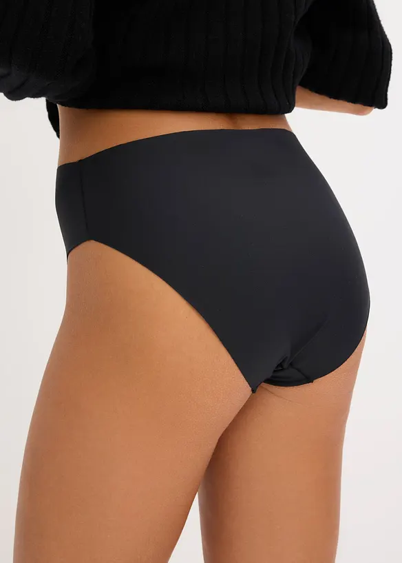 Maxihipstertrosa i mikrofiber utan s&ouml;mmar (4-pack), bonprix