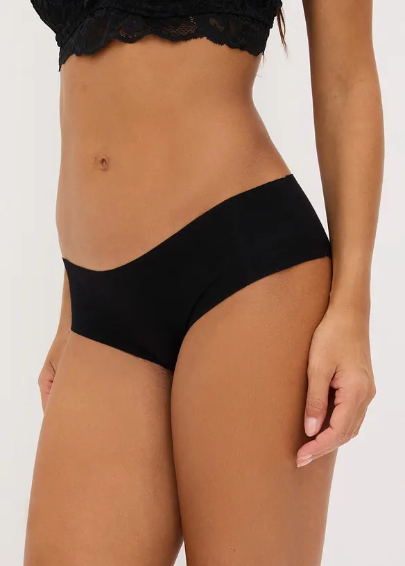 Hipstertrosa med mjuk bomull, s&ouml;ml&ouml;s (3-pack), bonprix