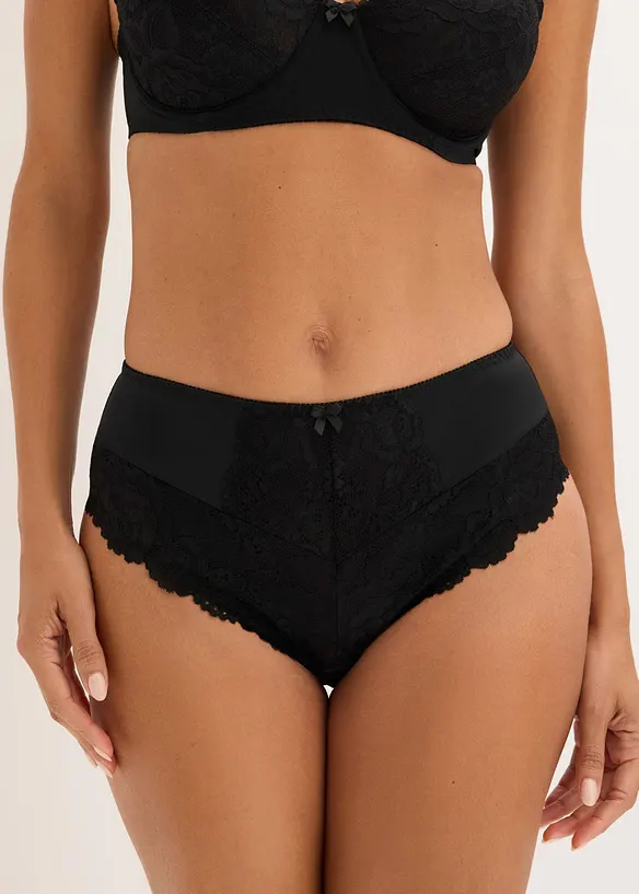 Maxitrosa med blomm&ouml;nstrad spets (2-pack), bonprix