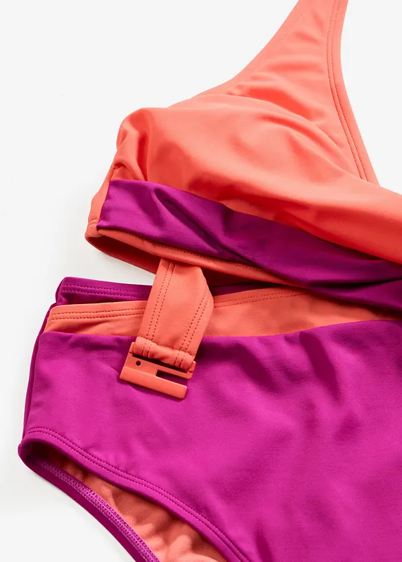 Bikini med halterneck och omlottstil (2 delar), bonprix
