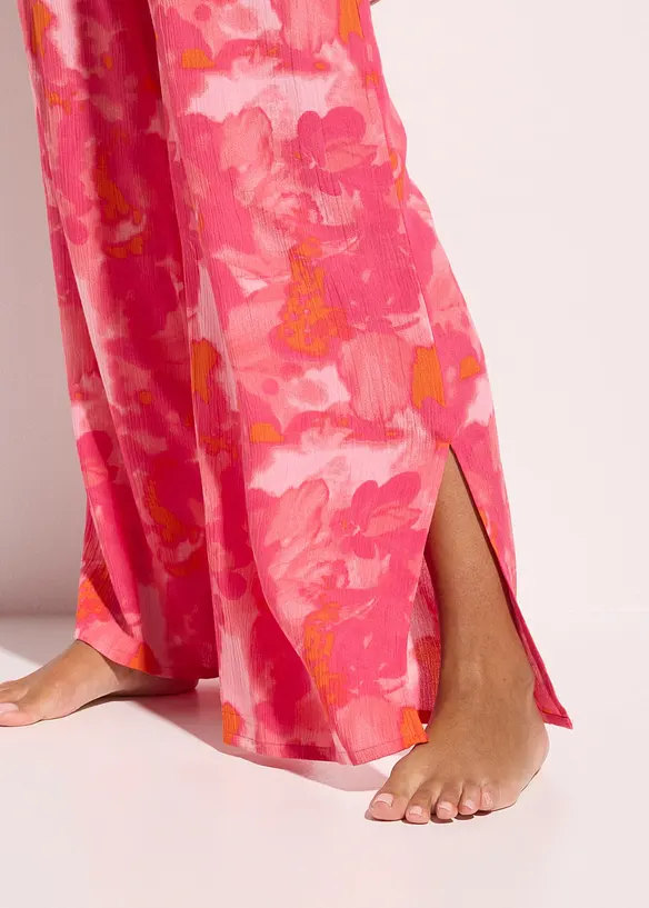 Strandbyxa i krinklat material med struktur, bonprix