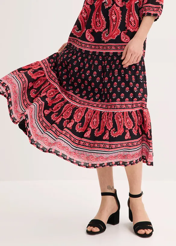 Mellanl&aring;ng kl&auml;nning i ren bomull, bonprix