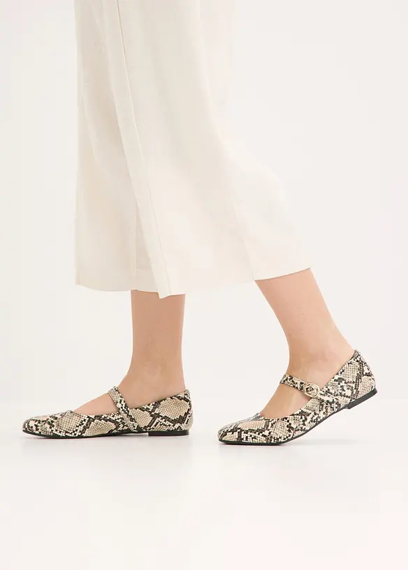 Culotter i luftig linnemix med str&aring;veck, bonprix