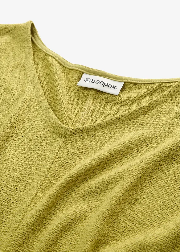 Topp med stickad look, bonprix