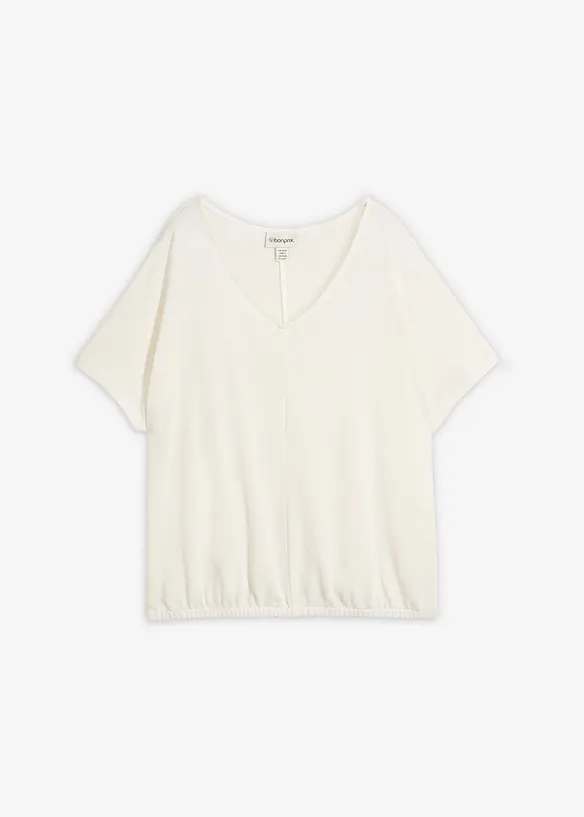 Topp med stickad look, bonprix