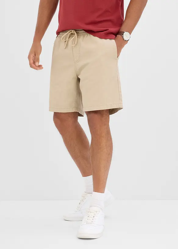Shorts med res&aring;rmidja, avslappnad passform, bonprix