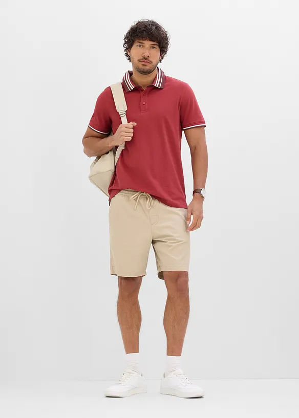 Shorts med res&aring;rmidja, avslappnad passform, bonprix