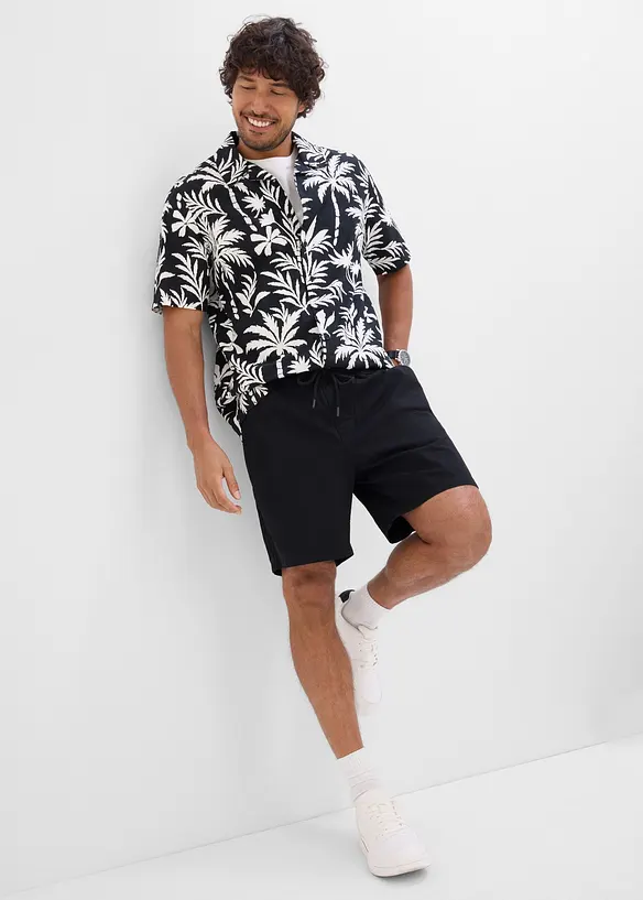 Shorts med res&aring;rmidja, avslappnad passform, bonprix