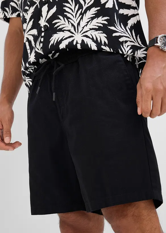 Shorts med res&aring;rmidja, avslappnad passform, bonprix