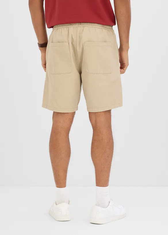 Shorts med res&aring;rmidja, avslappnad passform, bonprix