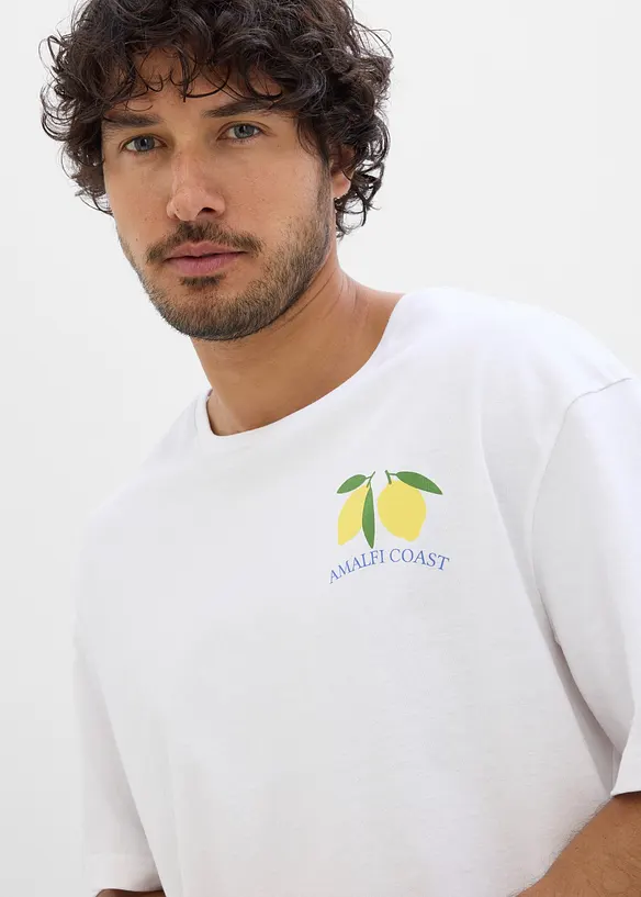 T-shirt i ekologisk bomull, avslappnad passform, bonprix