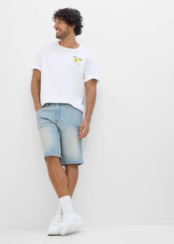 T-shirt i ekologisk bomull, avslappnad passform, bonprix