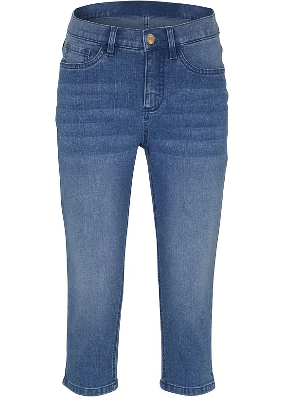 Stretchiga caprijeans, bonprix