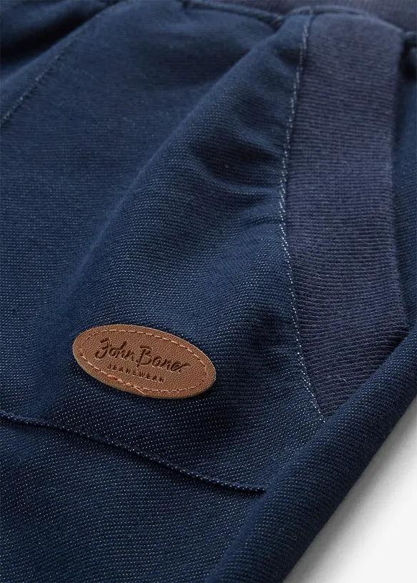 Trik&aring;byxa med jeanslook, 7/8-l&auml;ngd, bonprix
