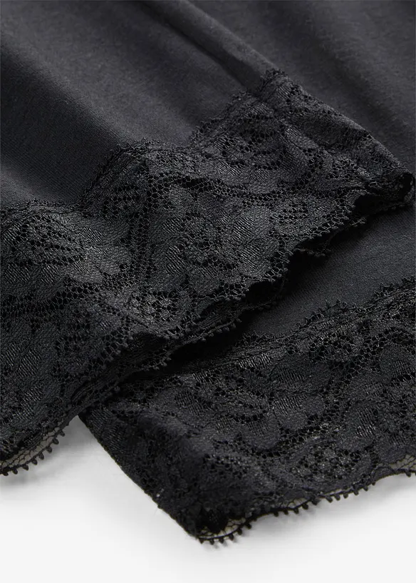 Caprileggings med spetsdetalj, bonprix