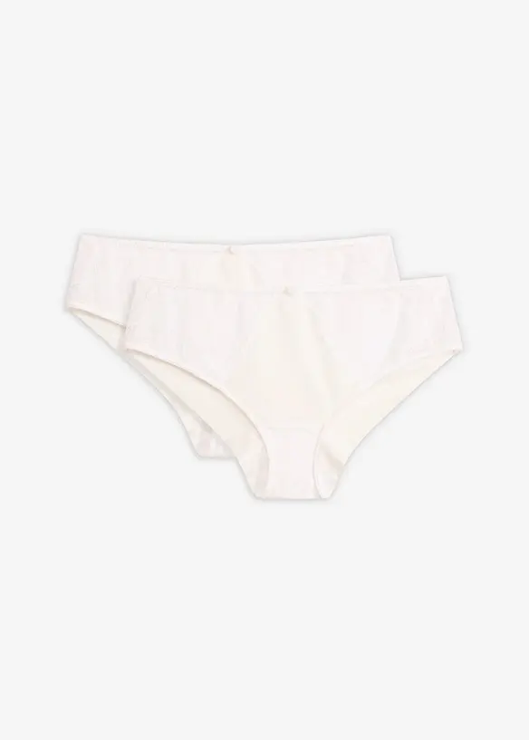 Hipstertrosa med spets (2-pack), bonprix