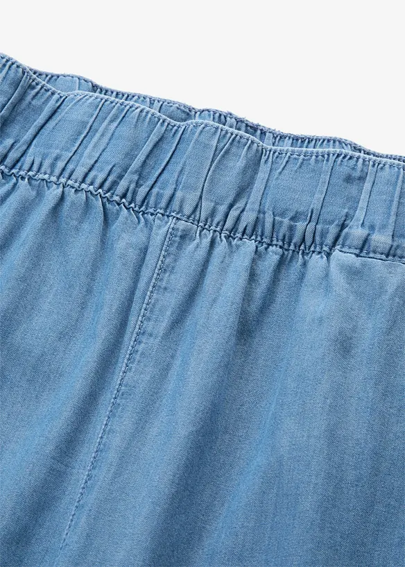 Wide Leg Jeans, High Waist, cropped, bonprix