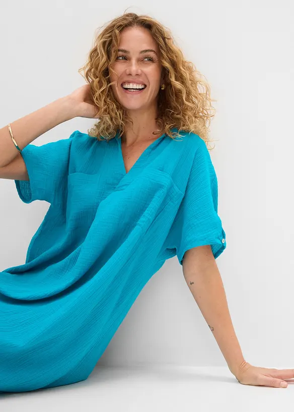 Kaftankl&auml;nning av mjuk muslin, bonprix