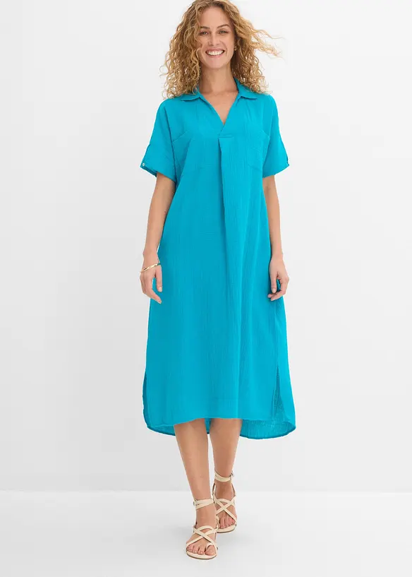 Kaftankl&auml;nning av mjuk muslin, bonprix