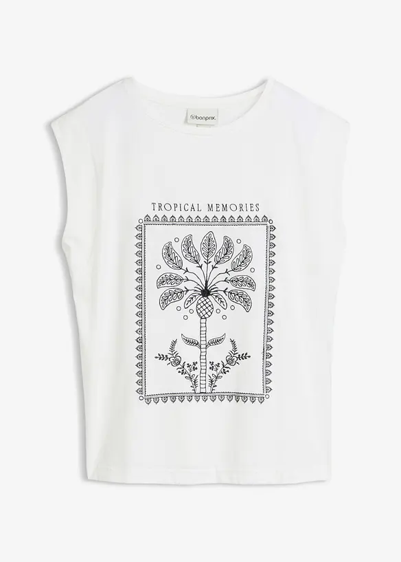 Topp med silke, bonprix