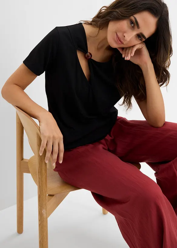 T-shirt av mjuk viskosmix, bonprix