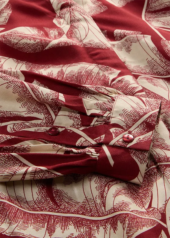 Kaftankl&auml;nning i f&ouml;ljsam viskos, bonprix