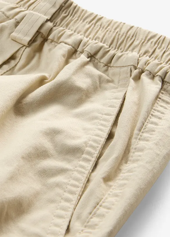 Byxa i barrelmodell av bomullsmix, bonprix