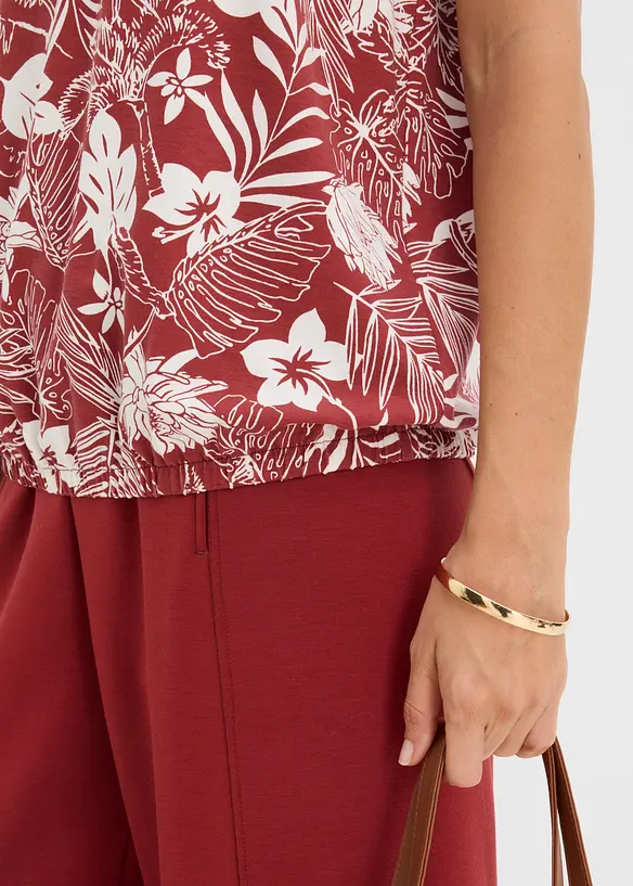 Jerseylinne i viskosmix, bonprix