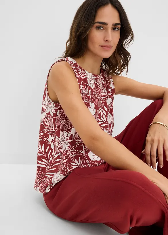 Jerseylinne i viskosmix, bonprix