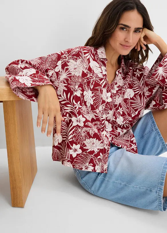 Blus i viskosmix, bonprix