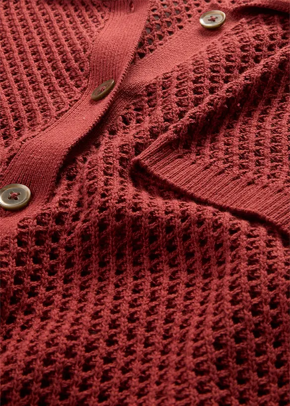 H&aring;lm&ouml;nstrad cardigan, bonprix