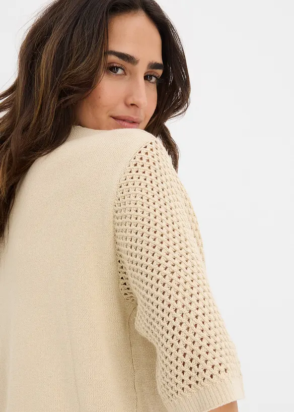 Tr&ouml;ja i bomullsmix, bonprix