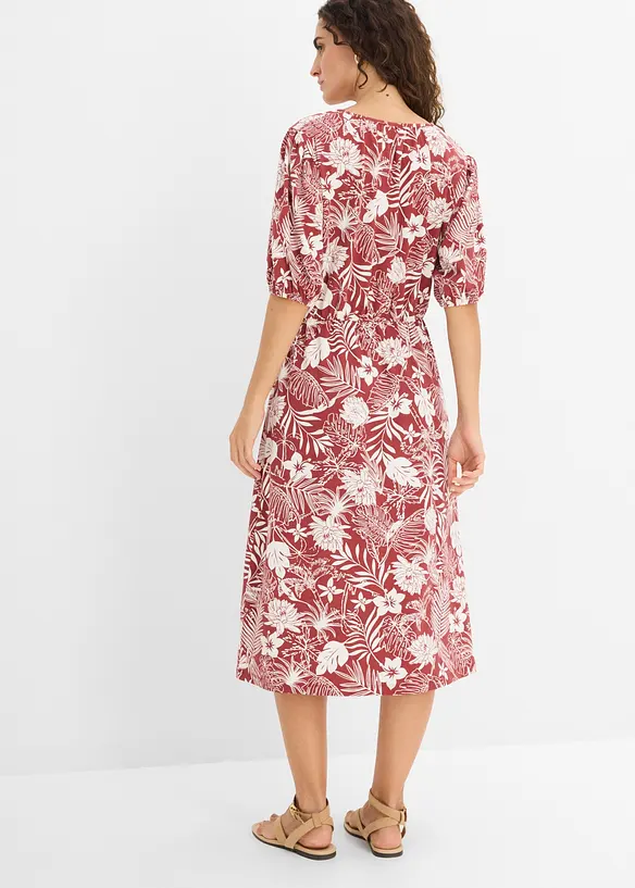 Jerseykl&auml;nning i mjuk viskosmix, bonprix