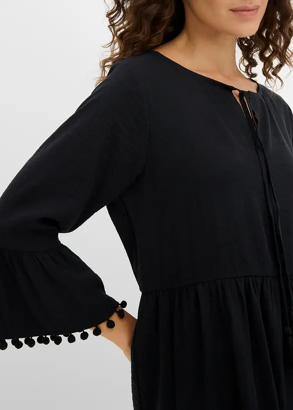 Kl&auml;nning i f&ouml;ljsam viskosmix, bonprix