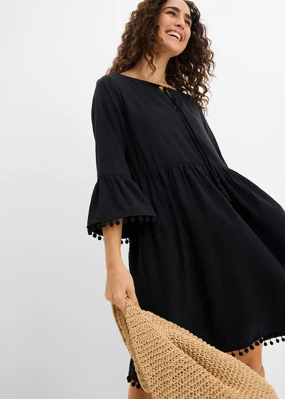 Kl&auml;nning i f&ouml;ljsam viskosmix, bonprix