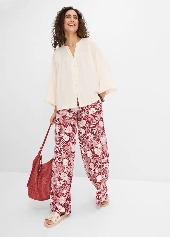 Blus av viskosmix, bonprix