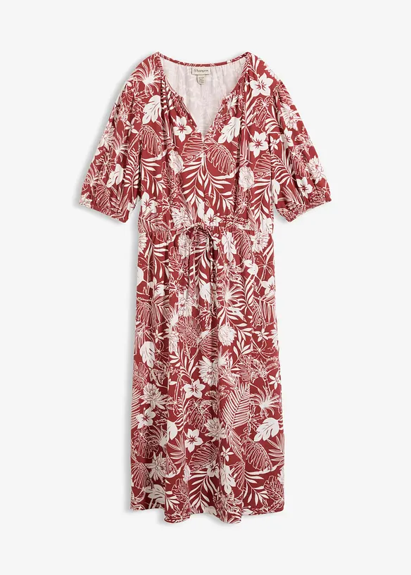 Jerseykl&auml;nning i mjuk viskosmix, bonprix